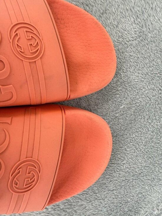 Gucci Slides Sandals Orange EU 42   Mens 8.5  Womens 12 main image 8